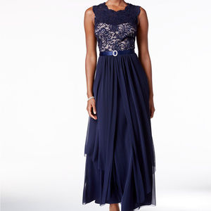 R&M Richards Navy Blue Dress